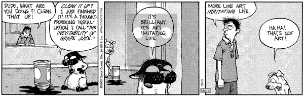 Get Fuzzy on Monday October 21, 2002 Comic Strip