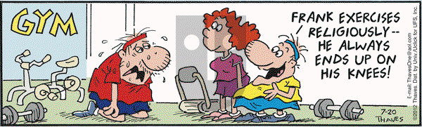 Frank and Ernest on Friday July 20, 2012 Comic Strip