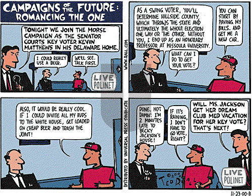 Ted Rall on Saturday November 25, 2000 Comic Strip