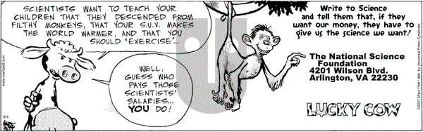Lucky Cow on Saturday August 4, 2007 Comic Strip