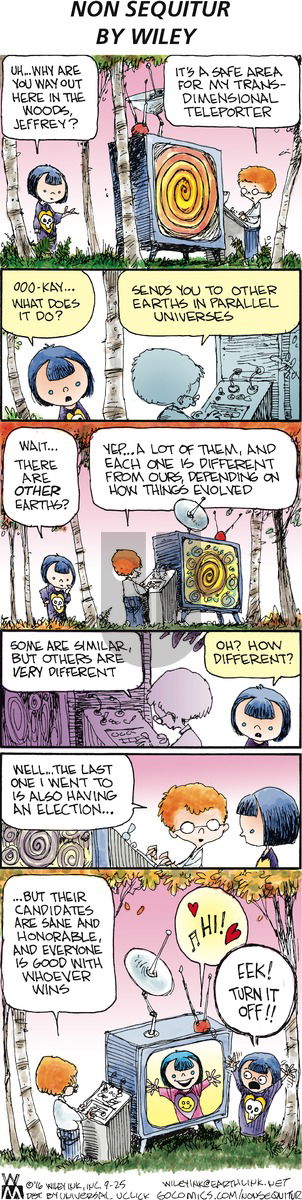 Non Sequitur on Sunday September 25, 2016 Comic Strip