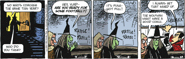 Cleats on Monday October 22, 2007 Comic Strip