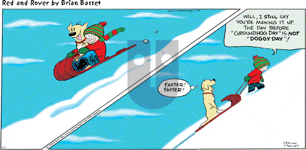 Red and Rover on Sunday February 1, 2009 Comic Strip