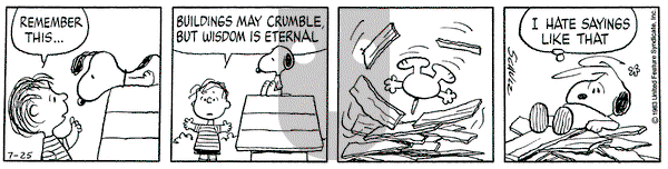 Peanuts on Monday July 25, 1983 Comic Strip