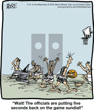 In the Bleachers on Wednesday July 13, 2016 Comic Strip