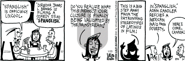 La Cucaracha on Friday January 23, 2004 Comic Strip
