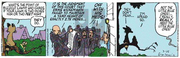 Over the Hedge on Saturday March 25, 2006 Comic Strip
