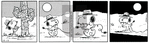 Peanuts on Thursday December 17, 1992 Comic Strip