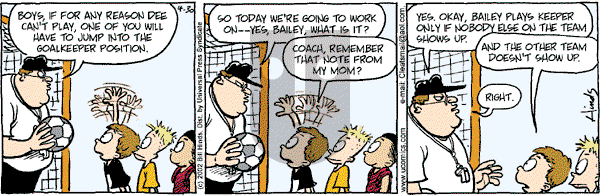 Cleats - Tuesday April 30, 2002 Comic Strip