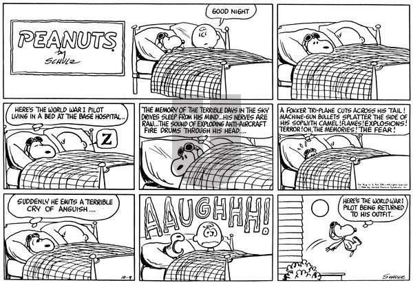 Peanuts on Sunday October 9, 1966 Comic Strip