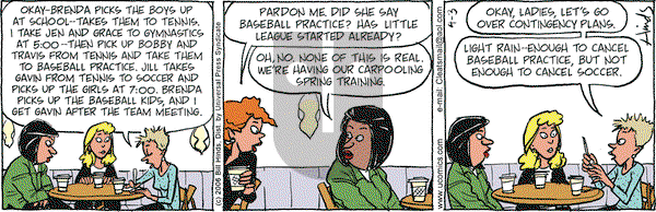 Cleats on Monday April 3, 2006 Comic Strip