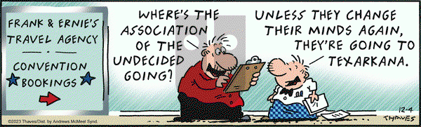 Frank and Ernest - Monday December 4, 2023 Comic Strip
