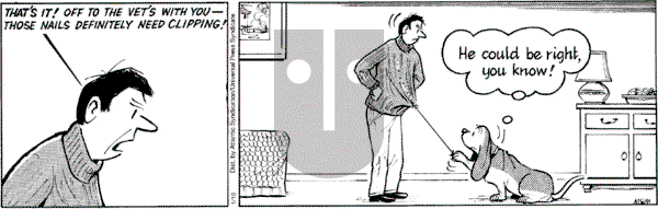 Fred Basset on Tuesday January 10, 2006 Comic Strip