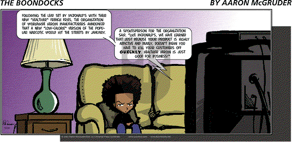 The Boondocks - Sunday October 20, 2002 Comic Strip