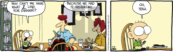 The Buckets on Saturday July 13, 2013 Comic Strip