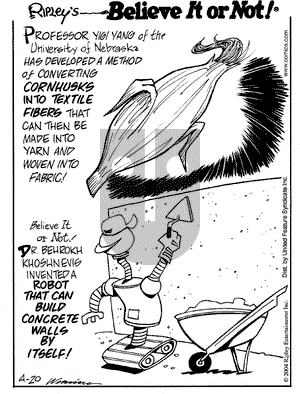 Ripley's Believe It or Not on Tuesday April 20, 2004 Comic Strip