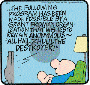 Ziggy on Wednesday April 29, 2020 Comic Strip