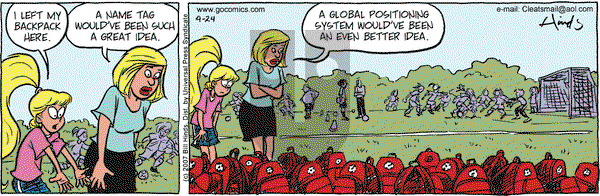 Cleats on Wednesday April 2, 2025 Comic Strip