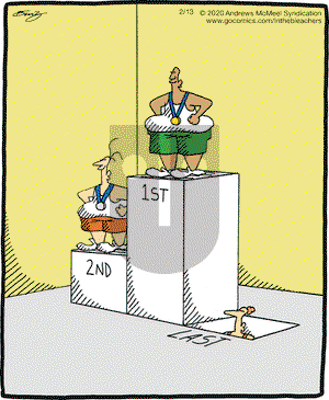 In the Bleachers on Thursday February 13, 2020 Comic Strip