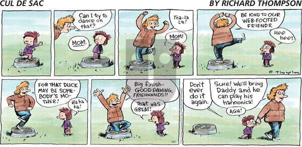 Cul de Sac on Sunday December 1, 2019 Comic Strip