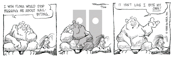 The Grizzwells on Tuesday November 26, 1996 Comic Strip