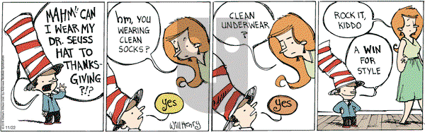 Wallace the Brave on Thursday November 22, 2018 Comic Strip