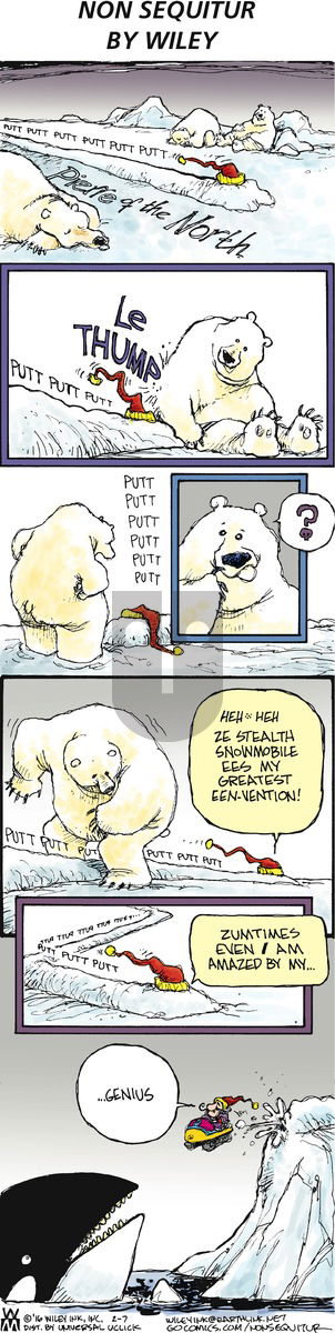 Non Sequitur on Sunday February 7, 2016 Comic Strip