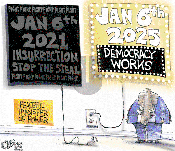 Matt Davies on Tuesday January 7, 2025 Comic Strip