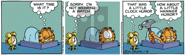 Garfield - Monday January 9, 2006 Comic Strip