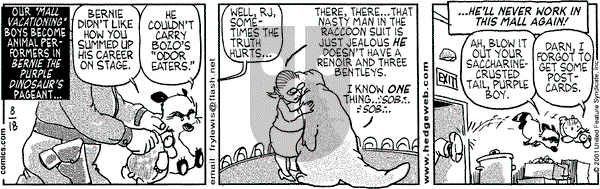 Over the Hedge on Saturday August 18, 2001 Comic Strip