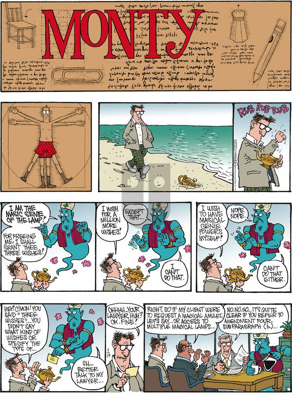 Monty on Sunday January 19, 2020 Comic Strip