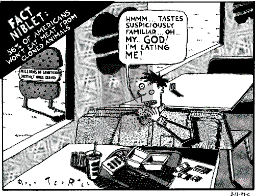Ted Rall on Wednesday March 19, 1997 Comic Strip