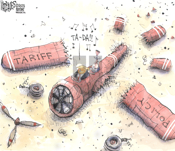 Matt Davies on Thursday April 10, 2025 Comic Strip