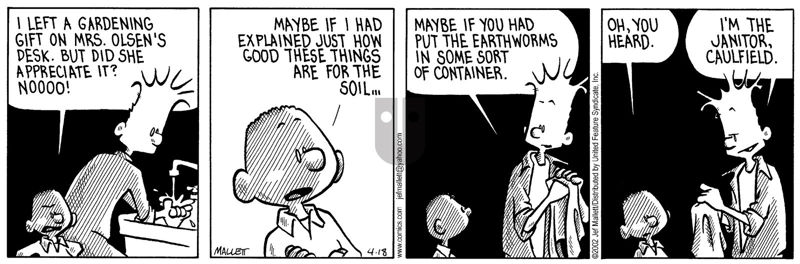 Frazz - Thursday April 18, 2002 Comic Strip