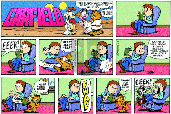 Garfield on Sunday June 5, 1988 Comic Strip