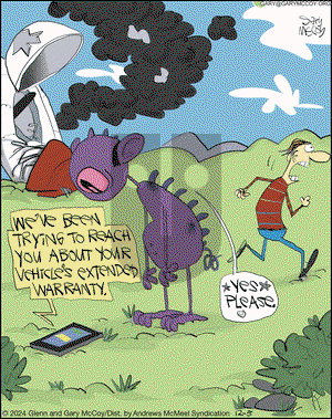 The Flying McCoys - Thursday December 5, 2024 Comic Strip