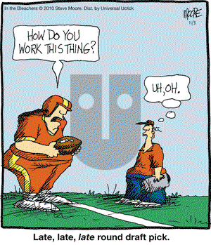 In the Bleachers - Wednesday November 3, 2010 Comic Strip