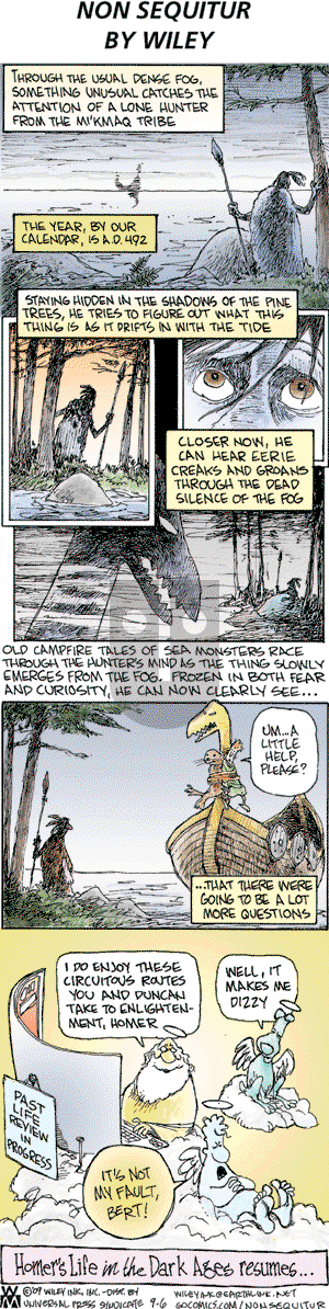 Non Sequitur on Sunday September 6, 2009 Comic Strip