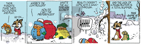 Over the Hedge on Monday February 13, 2006 Comic Strip