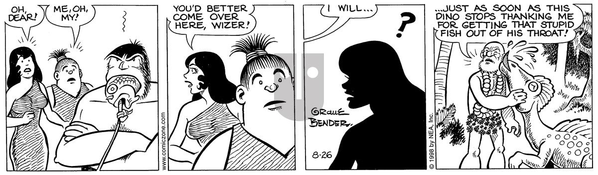 Alley Oop - Wednesday August 26, 1998 Comic Strip