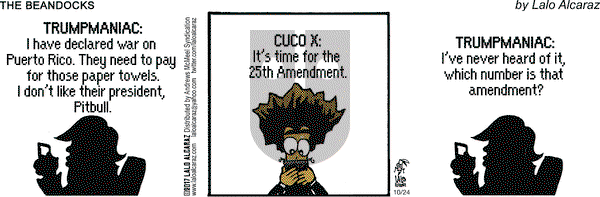 La Cucaracha on Tuesday October 24, 2017 Comic Strip