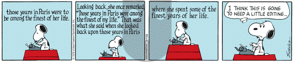 Peanuts - Thursday March 7, 2002 Comic Strip