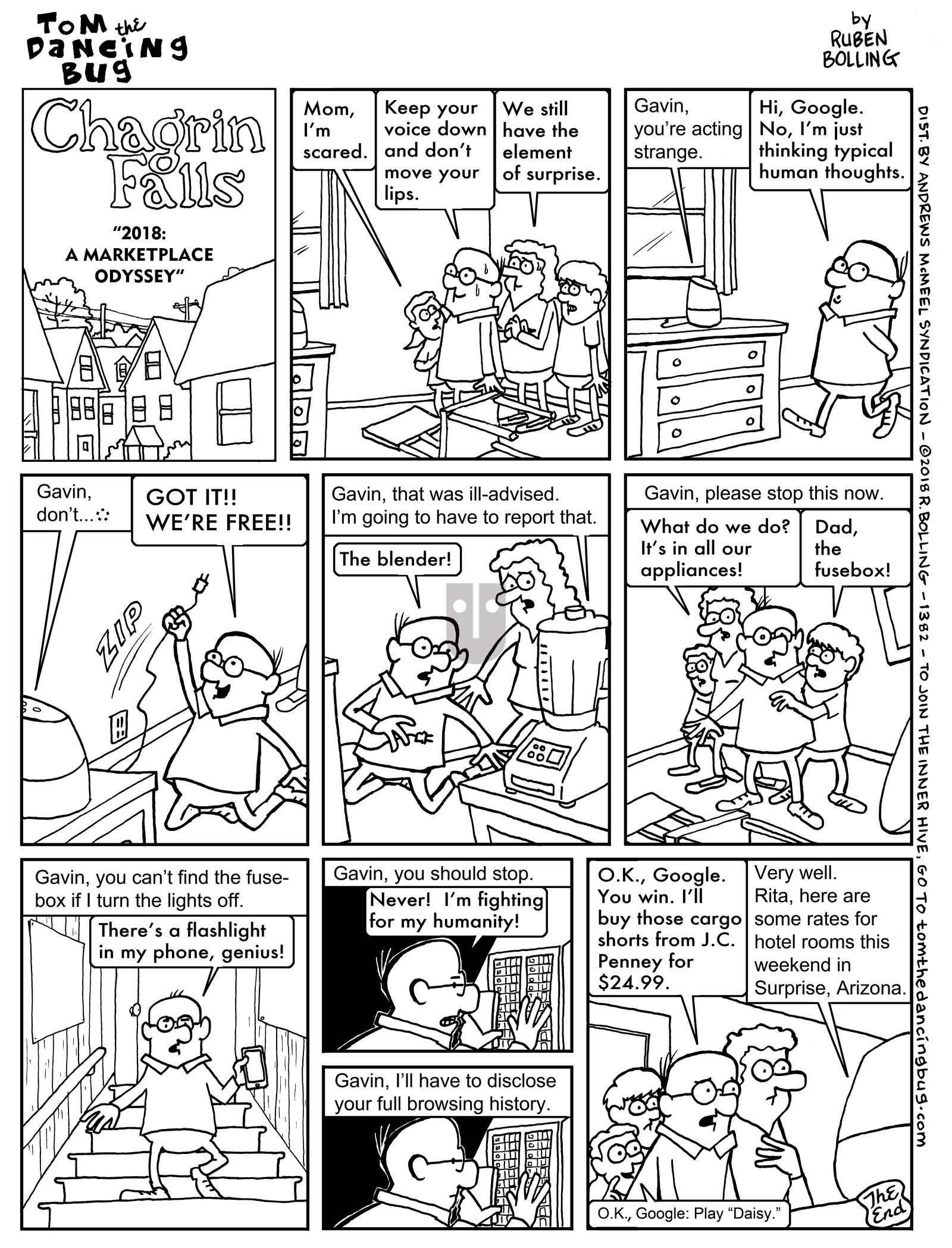 Tom the Dancing Bug - Monday April 2, 2018 Comic Strip