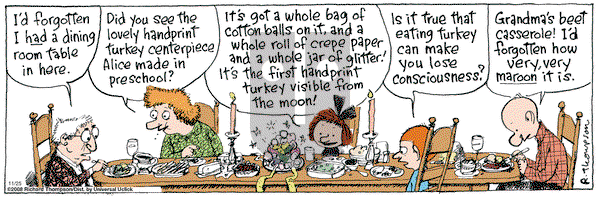 Cul de Sac on Friday November 25, 2011 Comic Strip