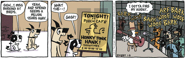 Pooch Cafe on Tuesday January 8, 2013 Comic Strip