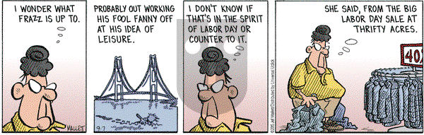Frazz on Monday September 7, 2015 Comic Strip