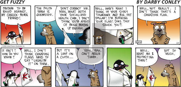 Get Fuzzy on Sunday April 27, 2008 Comic Strip