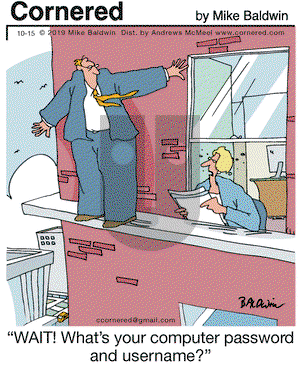 Cornered on Tuesday October 15, 2019 Comic Strip