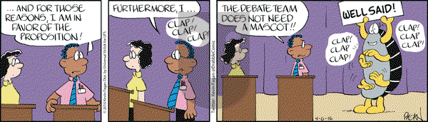 Drabble on Wednesday April 6, 2016 Comic Strip