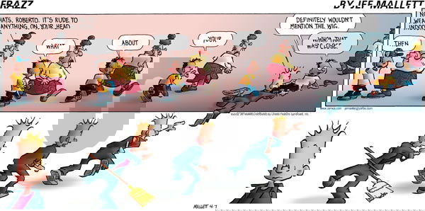 Frazz on Sunday April 7, 2002 Comic Strip